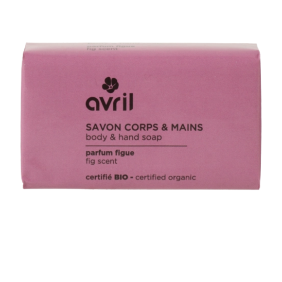 Savon corps & mains figue bio Avril - pain de 100g