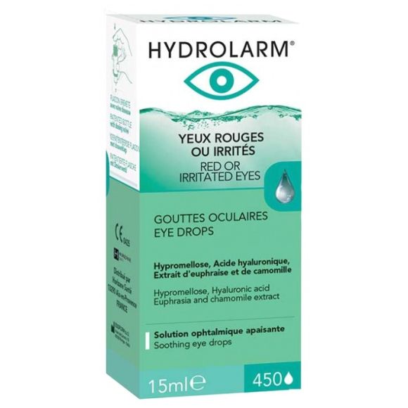 Hydrolarm yeux rouges ou irrités gouttes oculaires Horizane - flacon de 15ml