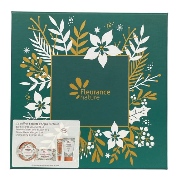 Coffret Secrets d'Argan bio Fleurance nature - coffret de 4 produits