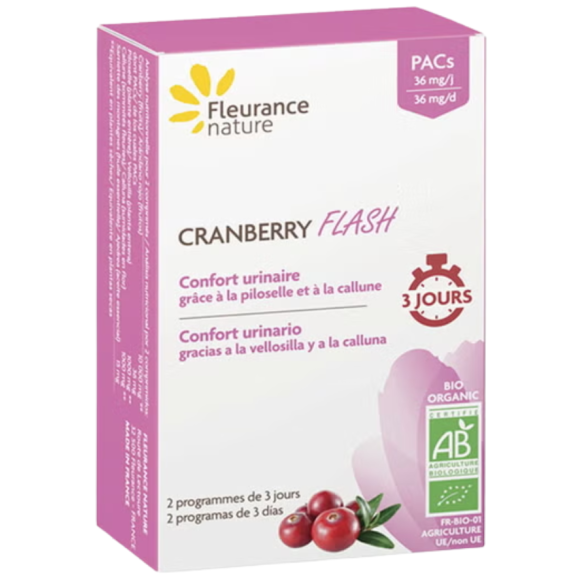 Cranberry flash bio Fleurance nature - boîte de 14 comprimés 