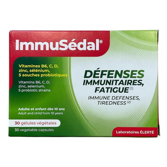 ImmuSédal défenses immunitaires, fatigue Elerté - boîte de 30 gélules