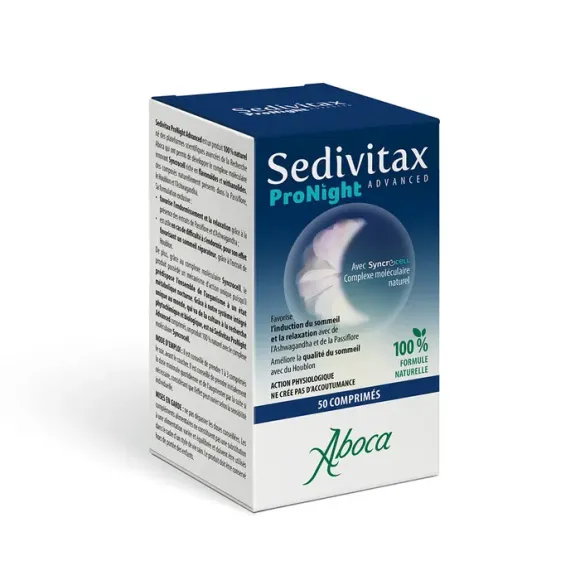 Sedivitax pronight advanced Aboca - flacon de 50 comprimés 