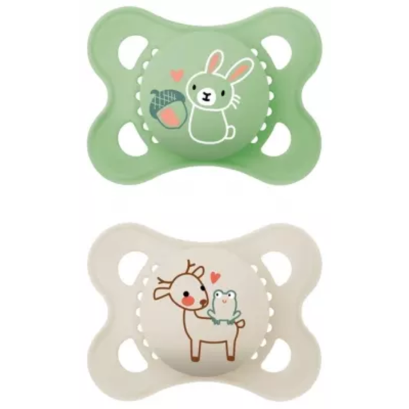 Sucette original silicone 2-6 mois Mam - boîte de 2 sucettes