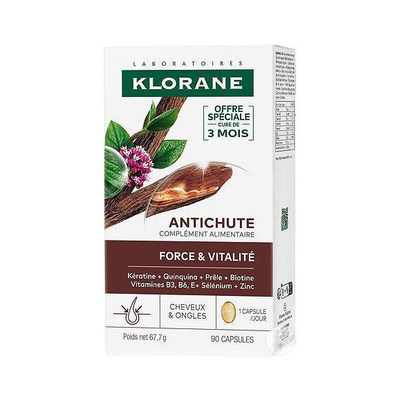 Antichute force&vitalité Klorane - boite de 90 capsules 